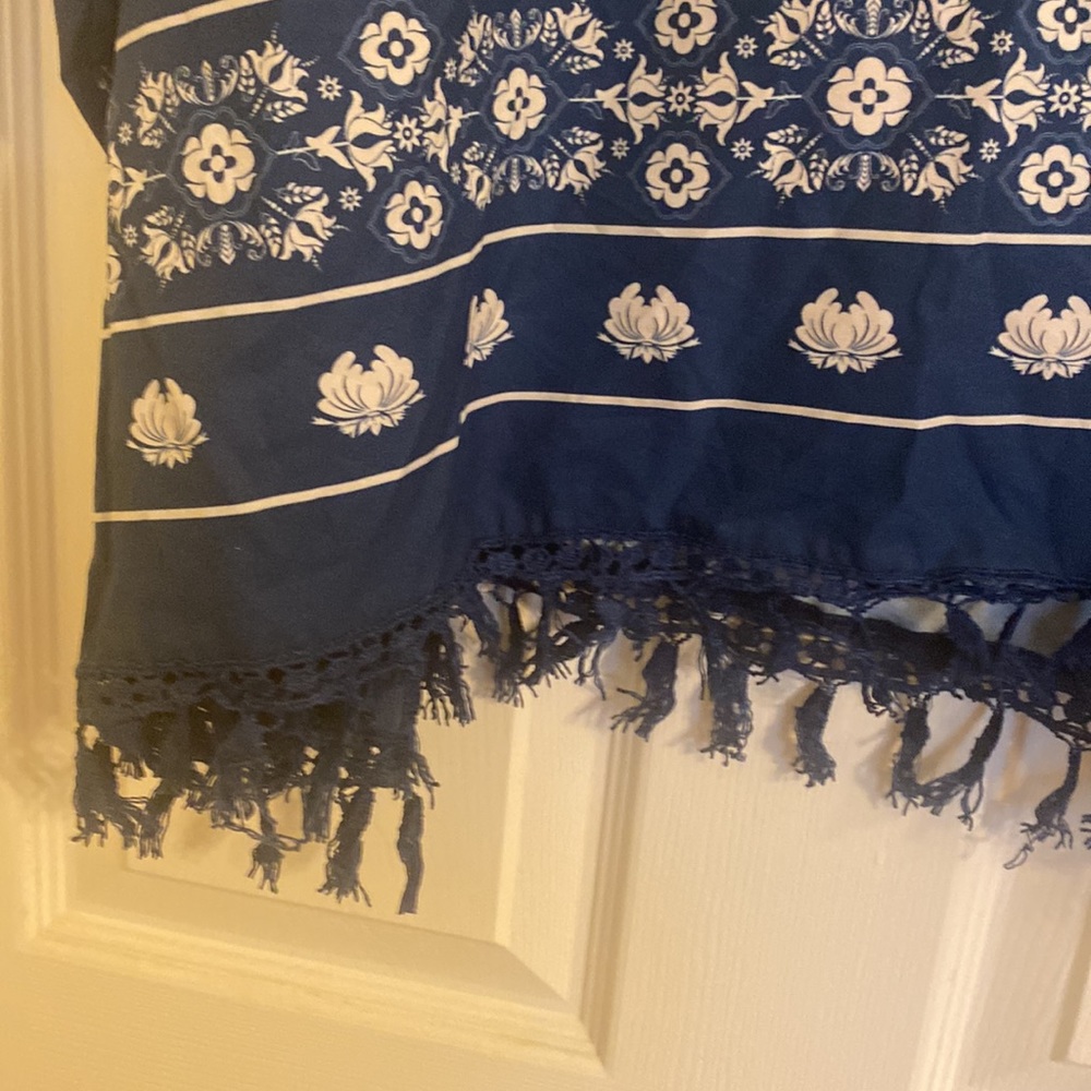 Blue Spring Poncho - Picture 3 of 4